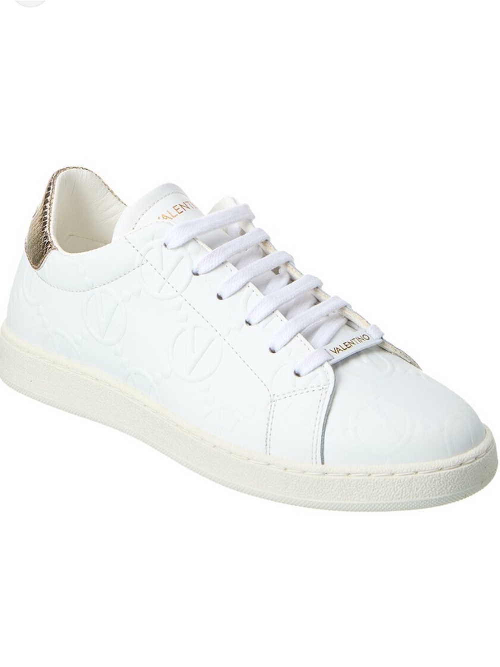 Brand new! $499 Valentino by Mario Valentino Sofia Monogram Leather Sneakers 10